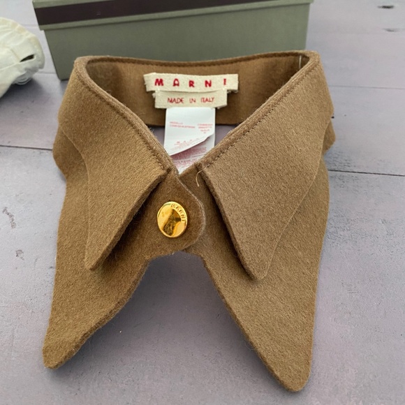 Marni Jewelry - Marni brown wool neck collar NWT